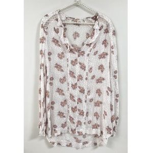 •Free People• Flowy Tunic Top